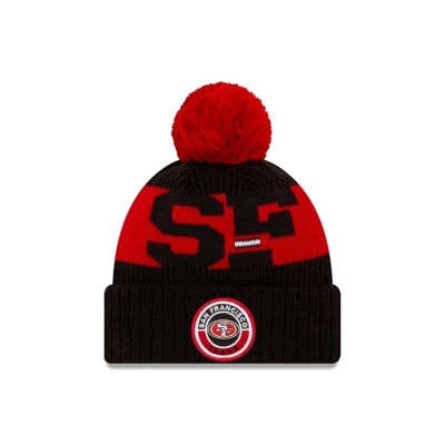 Sapca New Era San Francisco 49ers NFL Cold Weather Sport Knit Beanie - Rosii